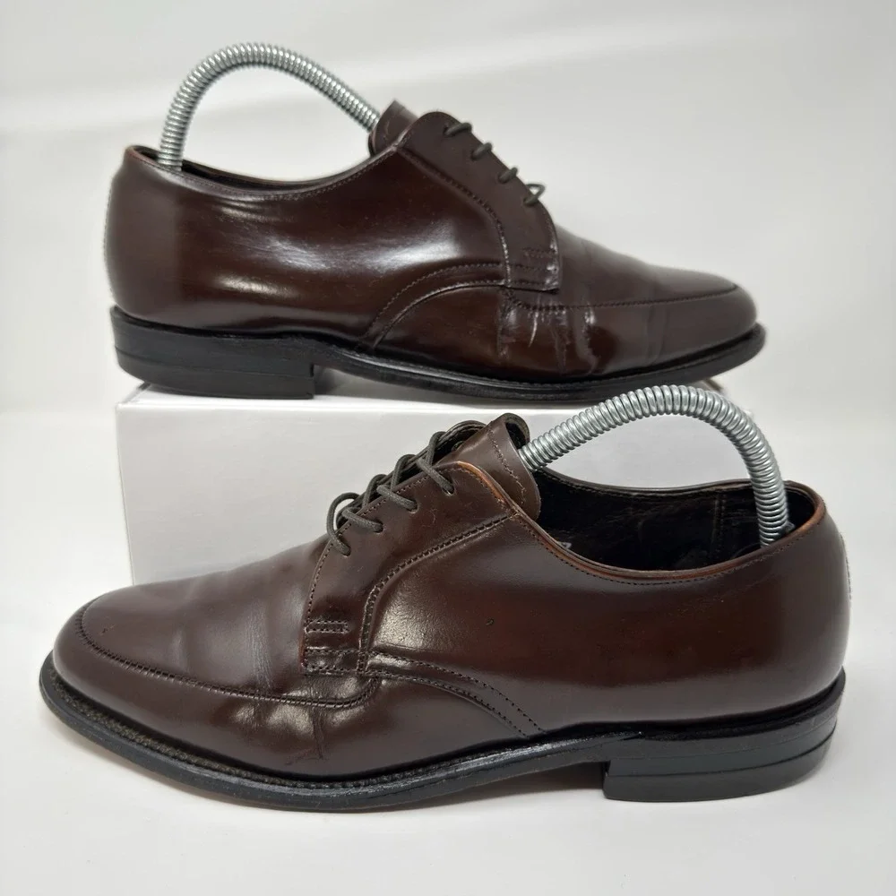 Vintage O'Sullivan Executive Imperials Mens Leather Oxford‎ Size 6.5D Brown USA